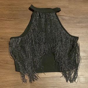 Fringe crop top